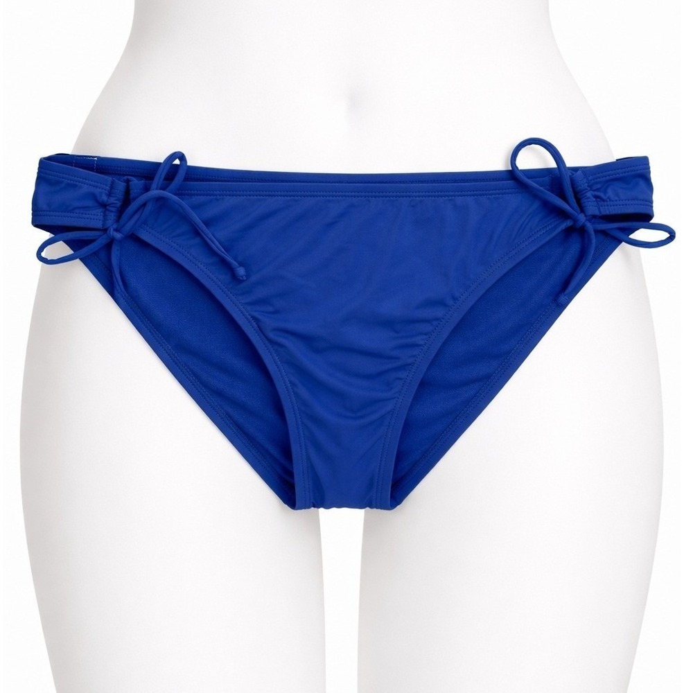 Hobie Cobalt Blue Tie Side Bikini Bottom XL Adjustable String Swim NWT